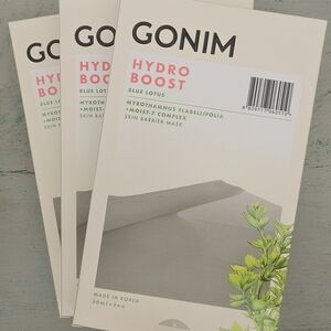 15 Pack GONIM Hydro Boost Blue Lotus Moisturizer Masks
